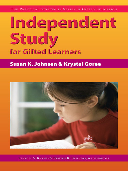 Title details for Independent Study for Gifted Learners by Susan Johnsen - Available